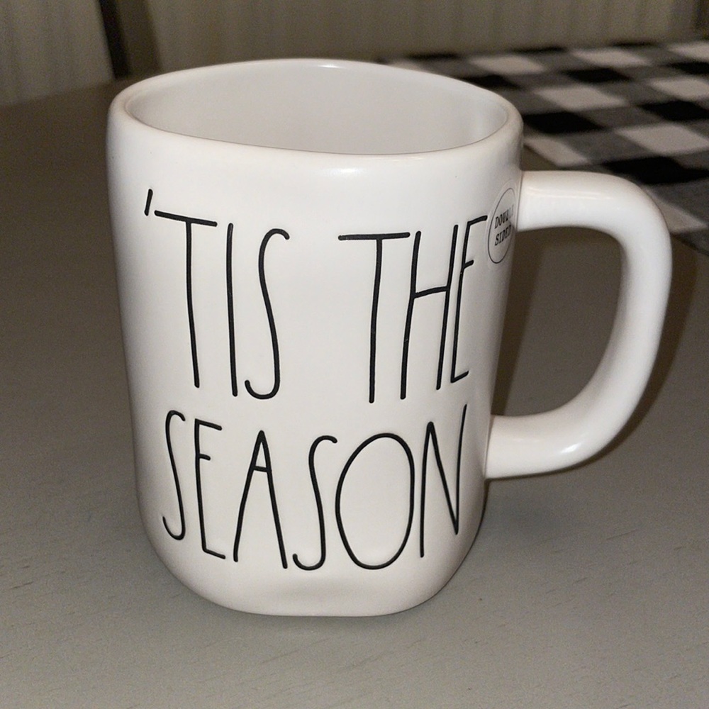 Rae Dunn Mug ‘Tis the Season Mug with Christmas Tree